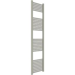 ERCOS Scaldasalviette Termoarredo Bagno Dimensioni 450x1800 MM Radiatore Bagno Colore Sabbia Opaco , Attacchi da 1/2" Fornito Con Kit Montaggio