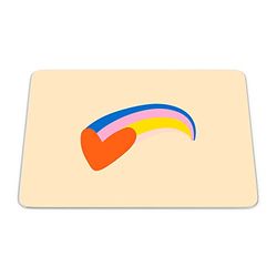 Bonamaison, Rectangle Pop Art Digital Printed Mouse Pad, Non-Slip Base, for Office and Home, Size: 22 x 18 cm
