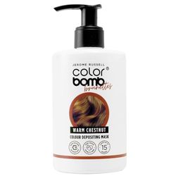Jerome Russell Color Bomb Brunettes – Warm Chestnut Colour Depositing Conditioning Mask, 300ml