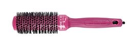 Olivia Garden Ceramic + Ion Brosse Thermale Ronde Diamètre 35mm, Rose - Antistatique, Tourmaline-Ion et Poils en Nylon