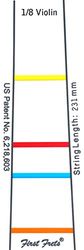 Fingerboard marking FIRST FRET 117, for 1/8 violin, 231 mm