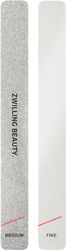 ZWILLING Sandblatt Lot de 2 limes à ongles (surface à grain épais et fin, soin des ongles doux, qualité studio d'ongle) - Blanches - 160 mm