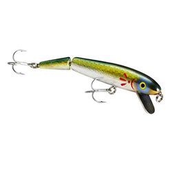 Cotton Cordell Red -Fin Crankbait Leurre de pêche pour Bar, Chrome Hareng, 5/8 oz (articulé)