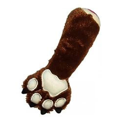 Hip Doggie Brown Bear Claw Small 6" speelgoed voor honden