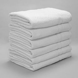 Burrito Blanco Stox10 Guest Towels, Smooth, White, Hand Towels 100 x 150 cm (+ Available Dimensions), 100% Cotton Terry Towelling, 480 g/m², Large Bath Towel, White Towels