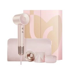 Laifen Swift Premium Sèche-cheveux 200M d'Ions Moteur Brushless 110K tr/min Séchage Rapide Contrôle Intelligent de Température Buse Magnétique Bruit Réduit Bouclés Lisses (Coffret Cadeau Rose Gold)