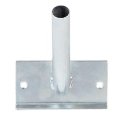 Alberts 639662 Support pour mâts de drapeaux | pour fixation murale | pour un drapeau | galvanisé, en bleu | tube de réception Ø 29 mm