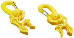 BestDivers AI0236G/2, Stainless Steel Block Whip Holder, Pack of 2, Yellow