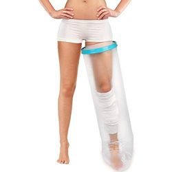 Adult Leg Waterproof Cast Cover for Shower Bath Use, Leg Plaster Bandage Protector, Reusable Dressing Cover (104cm)