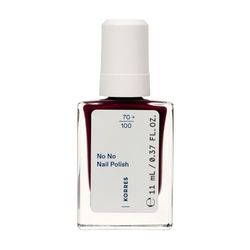 KORRES No No Nail Polish 59 Burgundy Red – smalto vegano 10-free con effetto gel, elevata coprenza e brillantezza, resistente alle scheggiature, 11 ml