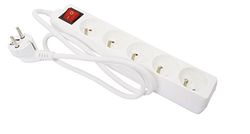 Gefotech 8059 stekkerdoos met 5 stopcontacten, 16 A/T, met schakelaar, 3G1 mm2, kabel 1 m