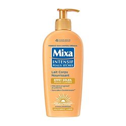 Mixa Intensiv torr hud - närande kroppsmjölk sol effekt - självbrännande - naturligt progressivt och enhetligt gyllene skallar - ljus hud - allergivänlig - 250 ml