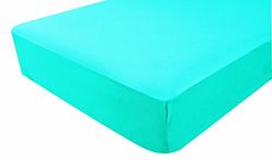 Poyetmotte Fitted Sheet, 70 x 140 cm, Turquoise, One Size