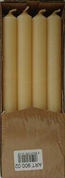 Candele colore pieno Velas cilíndricas, Cera de parafina, Blanco Perla (ral 1013), Candele diametro 1,9 cm altezza 20 cm