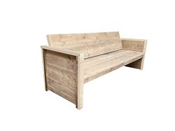 Wood4you - Tuinbank - Vince - Steigerhout Bouwpakket 152Lx72Hx57D cm Houten Bank Voor Woonkamer, Eetkamer, Tuin