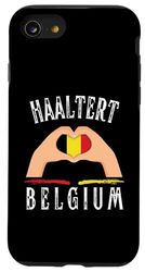 Belgium Flag Heart Haaltert City Custodia per iPhone SE (2020) / 7 / 8