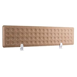 RICOO Akustisk skiljevägg för skrivbord SAP1130-B 118 x 30 x 1,5 cm Brun Kontor Hem-kontor Pinboard Ljud- och integritetsskydd