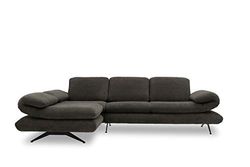 Domo Collection hoekbank | sofa met armleuning en rugfunctie in L-vorm 269x172x83 cm antraciet