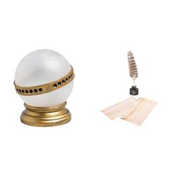 Grupo Erik: Lampada Harry Potter Ricordella + Set da Scrittura | Set Harry Potter: Lampada da Comodino, Riproduzione fedele Remembrall + Set Penna con Piuma e Lettere Hogwarts