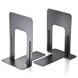 Officemate Nonskid Bookends, 5.9 x 8.2 x 9 Inches, Black, Pair