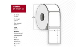 Rotoli per direzioni marca Capture modello Label 102 x 38 mm, Core 25.