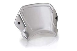 Puig 22224P Plaque Frontale Aluminium - Design Compétition et Protection Aérodynamique, Argent