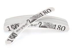 Aba Group Fresa Unghie - Lime per Unghie - Lime per Unghie Standard (4mm) 10 Pezzi - Punte Fresa Unghie Professionale - Set per Unghie - Doppia Faccia Lima per Unghie 180/240 - Forma Curva