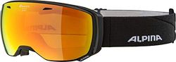 ALPINA Óculos de esqui unissexo para adultos, ESTETICA MM para esqui, Black Matt, One Size