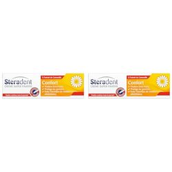 STERADENT Crème Fixative Confort à la Camomille Tube de 40 g (Lot de 2)