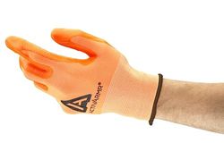 Ansell ActivArmr 97-012 Guantes de Trabajo de Seguridad, Protección Mecánica, Talla 10 (XL), Naranja (12 Pares)