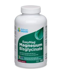 Platinum Naturals EasyMag Magnesium Bisglycinate 120 Softgels