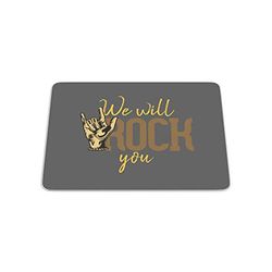 Bonamaison, Tapis de Souris Rectangle Imprimé Numériquement, Fond Antidérapant, pour Bureau et Maison, Taille: 22x18cm