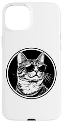 Cute Kids Womens & Mens Brown or Orange Tabby Cat Lover Logo Custodia per iPhone 15 Plus