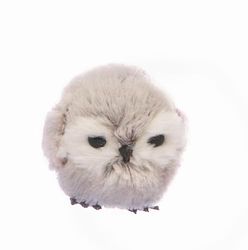 Ciao uggla boll (Ø8 cm) hängande juldekoration, grå