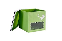 LOVE !T STORE !T Coffre à jouets en polyester indéchirable Vert 33 x 33 x 33 cm