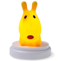 Alecto Innocent Dog LED Night Light Sleep Aid Auto Off Dog Battery Yellow