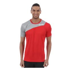 Kempa Core 2.0 Shirt Camiseta De Juego De Balonmano, Hombre, Rojo/Gris Oscuro Mezcla, 164