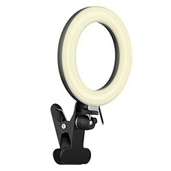 Tnb TNB Influence LED-ringlamp 6 met klem, wit/zwart