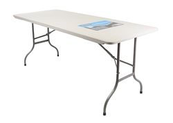 monkey ladder Table Pliante – 180 x 75 x 74 cm, Design Pratique, Facile à Ranger, idéale pour l'intérieur et l'extérieur, Robuste et Durable