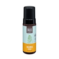 DALIO - Volume mousse - 1 x bouteille de 150 ml - pour cheveux fins - assure une tenue flexible toute la journée - avec jus de plante herbe d'étain - cosmétique naturel végétalien certifié