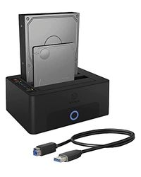 ICY BOX Dual SSD en harde schijf docking station USB 3.0, SATA Clone Station, zwart