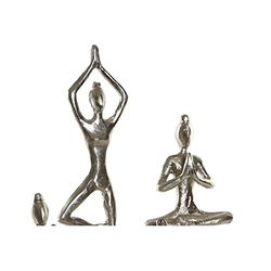 Dekoracyjna figurka marki DKD Home Decor posrebrzany z aluminium z uchwytem (26 x 9 x 51 cm) (Numer referencyjny: S3019458)