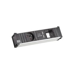 Bachmann coni - Regleta 1xute Negro +2xusb Cargador+1xespacio