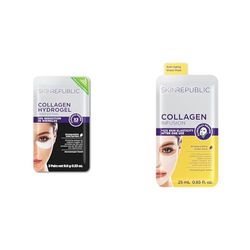 Skin Republic Anti-Ageing Mask Set (Pack of 2) - Collagen Face + Eye mask