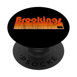 Estilo retro de los 80 en Brookings, Dakota del Sur PopSockets PopGrip Adhesivo