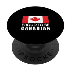 Bandera de Canadá Vacaciones Canadiense Pesca Senderismo Esquí Camping PopSockets PopGrip Adhesivo
