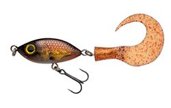 Abu Garcia Svartzonker MCMIO Gädda & Myskbock Fiskebete, Flytande Jerkbait För Sötvattensrovdjur, För Gädda, Musky, Gös Och Abborre, Realistisk 3D-Design, Crucian Carp 14 Cm