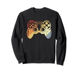 Vintage Gaming Controller Sketch Video Game Lover Sudadera