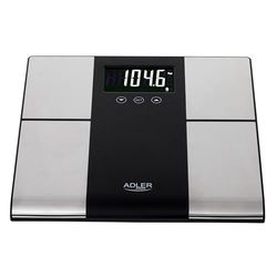Adler AD 8165 - Báscula con diferentes funciones de análisis, hasta 225 kg, 225 kg