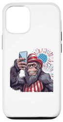 iPhone 13 Pro 4th of july Bigfoot Sasquatch Selfie With Firework Men Case